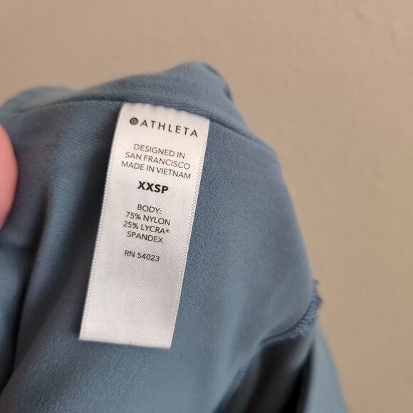 Athleta‎ Elation Pirouette 7/8 Blue Leggings Size XXS Petite - Picture 12 of 13